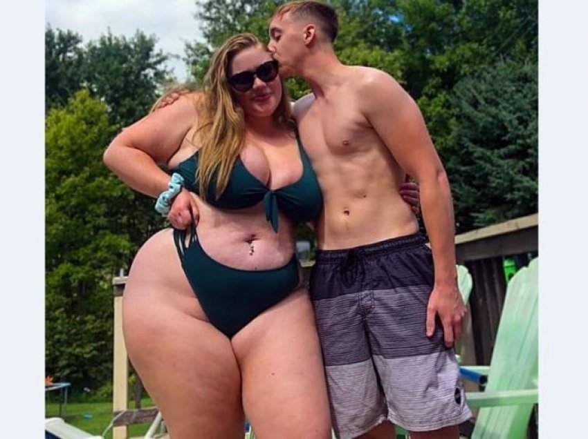 Gruaja që peshon 116 kg, gjeti dashurinë me trajnerin e palestrës, që ka gjysmën e peshës së saj