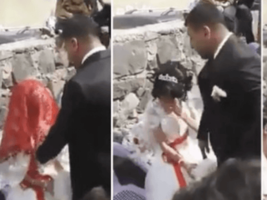 Tradita e tmerrshme: Në ditën e dasmës dhëndrri e godet me shpullë nusen