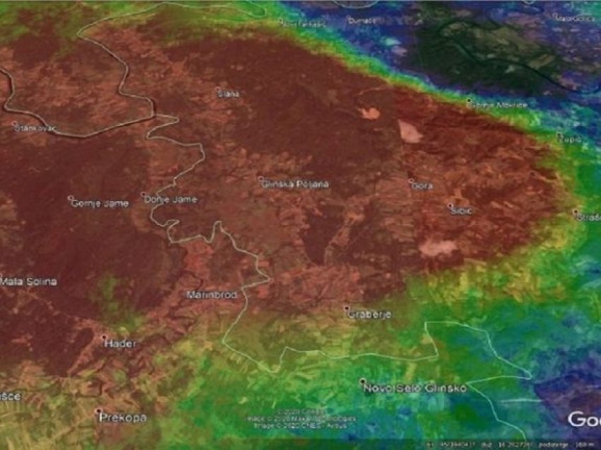 Kroaci: Pamjet satelitore tregojnë shkallën e tërmetit shkatërrues, Petrinja ka rënë 12 centimetra!
