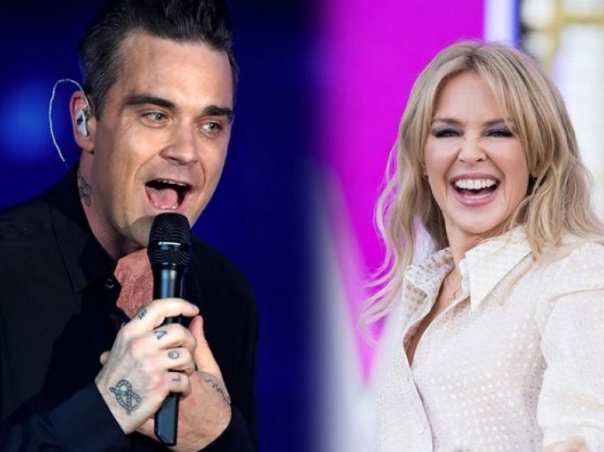 Robbie Williams paralajmëron duet të ri me këngëtaren Kylie Minogue