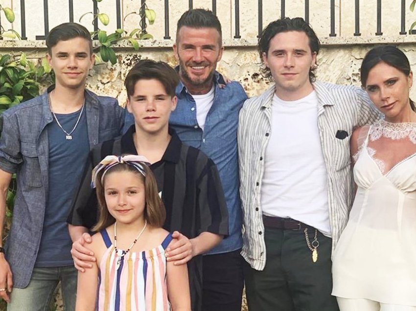 Victoria Beckham dhe fëmijët e saj në rininë e tyre