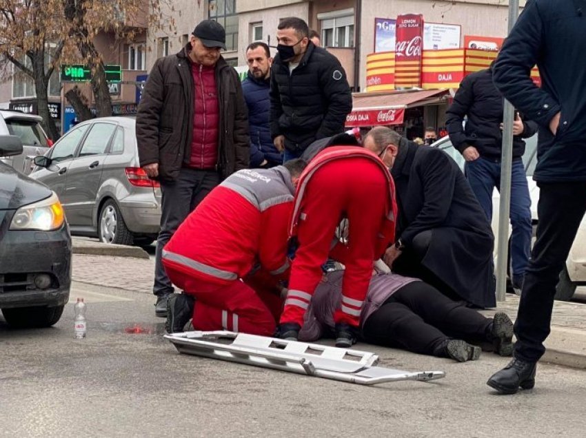 Pamje e rëndë: Goditet një grua dhe një burrë nga vetura, në qendër të Prishtinës