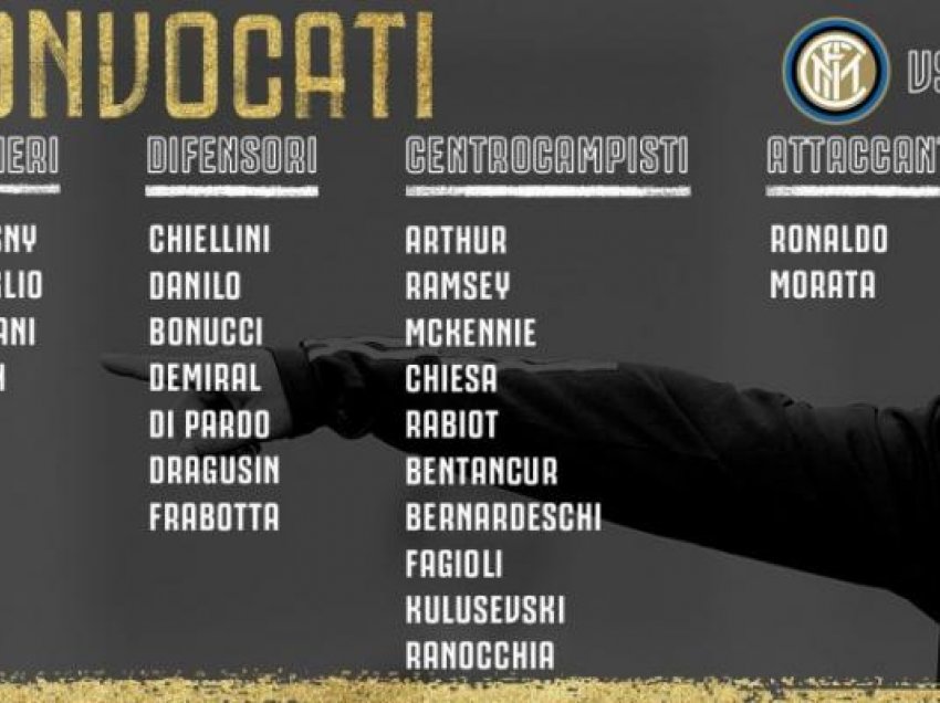 Rikthime të rëndësishme, Juventusi publikon listën e të lojtarëve 