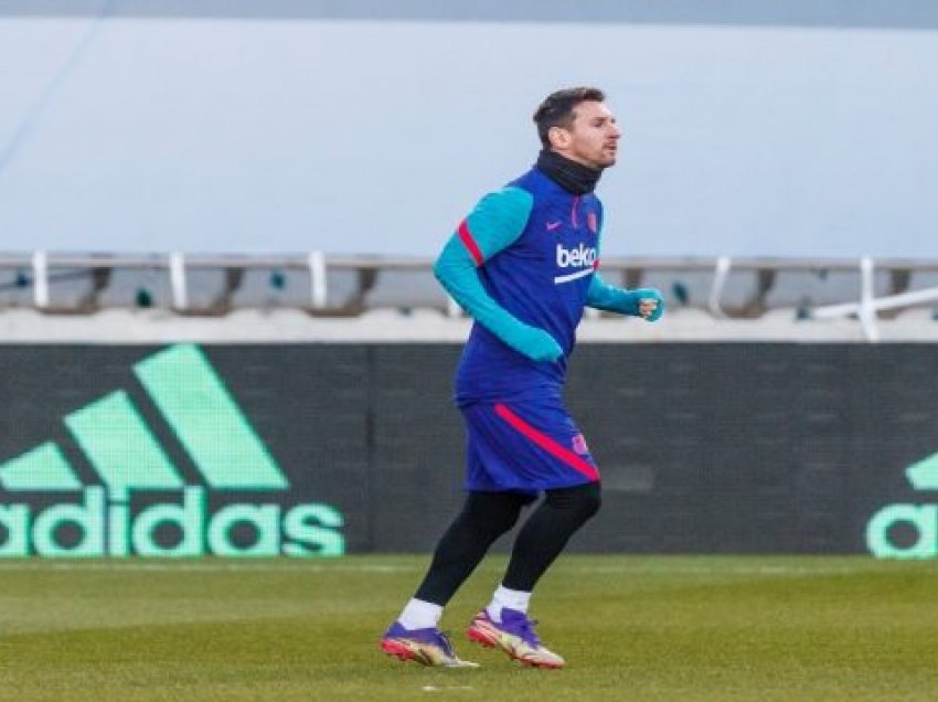 Messi stërvitet me Barcelonën para finales për Superkupën e Spanjës