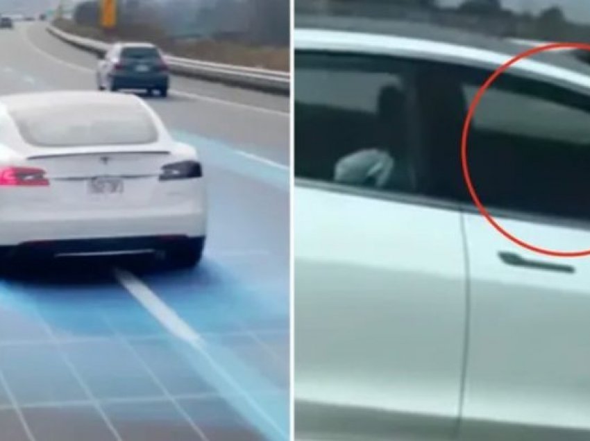 Shoferin e merr gjumi në Tesla, vetura e çoi vetë në shtëpi