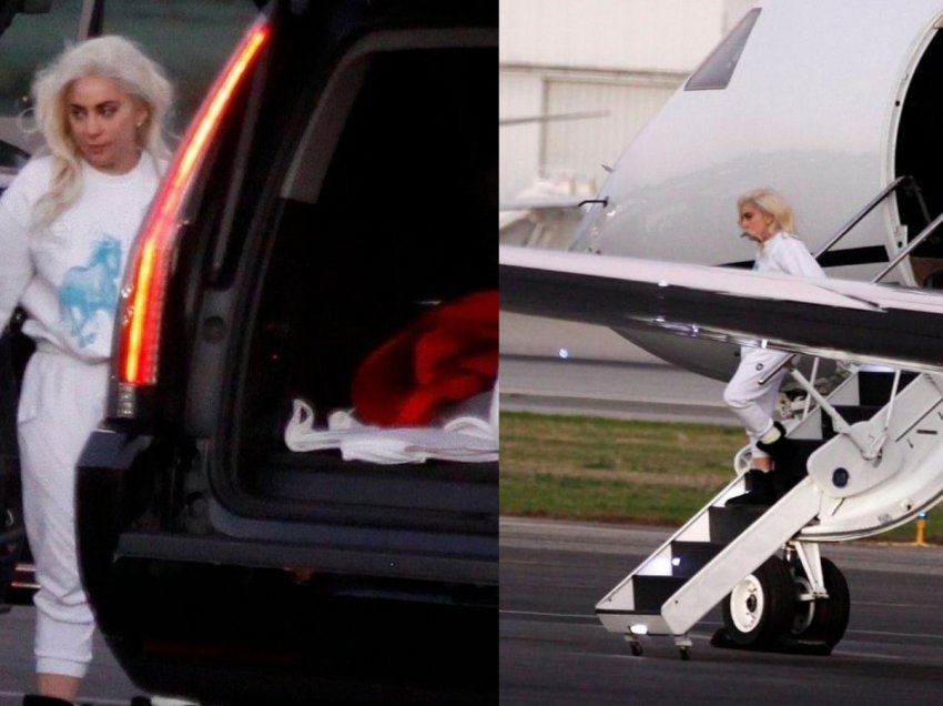 Pasi interpretimit të himnit, Lady Gaga udhëtoi për në LA