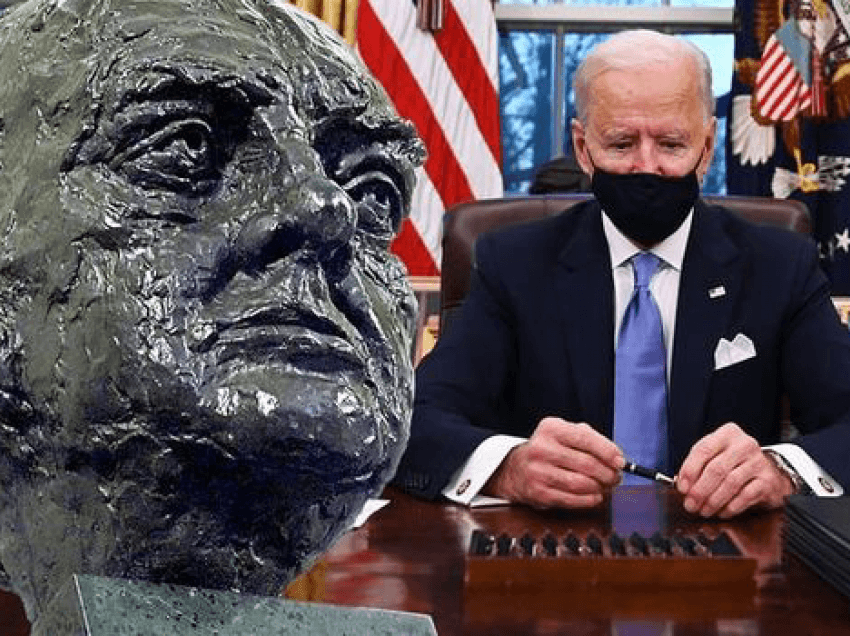 Biden heq bustin e Churchill nga Zyra Ovale, nxit reagime