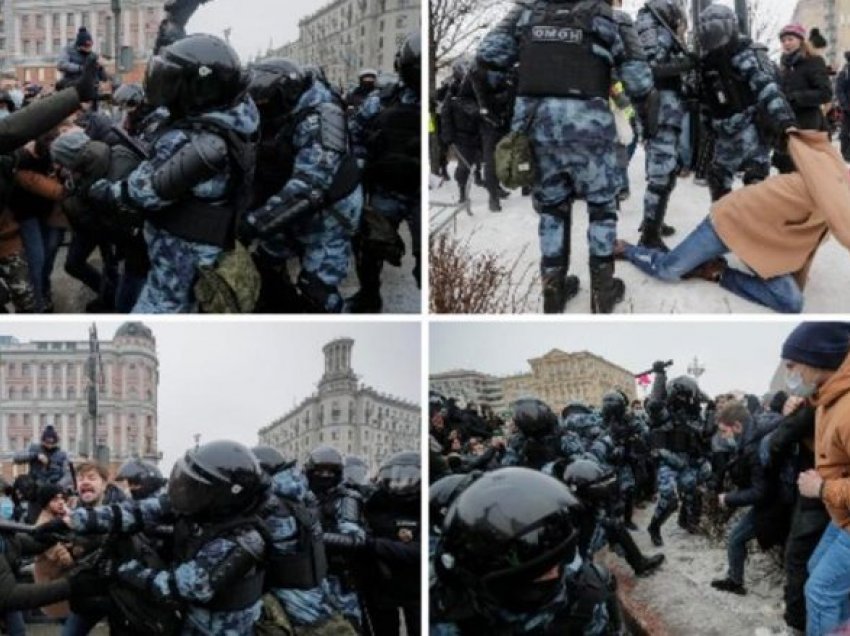 Situatë kaotike në Moskë, policia i vërsulet përkrahësve të Alexei Navalnyt – mbi 3.500 demonstrues përfundojnë prapa grilave