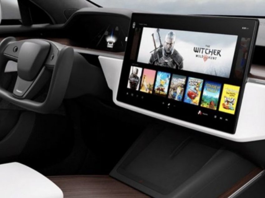 Kompjuter “Gaming” në veturë – modeli i ri i Teslas mbështetë lojën Cyberpunk 2077