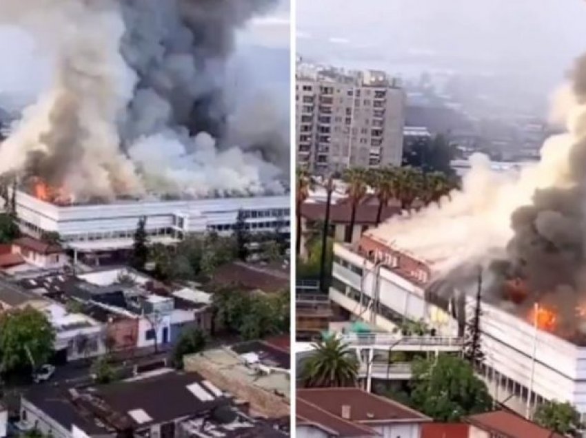 Zjarr i madh shpërthen në spitalin pediatrik në Kili, evakuohen pacientët