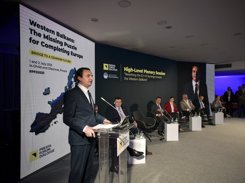 Publikohet fjalimi i plotë i kryeministrit Kurti në Forumin e Prespës