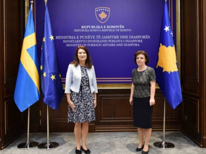 Ministrja Gërvalla takoi kryediplomaten suedeze Ann Linde
