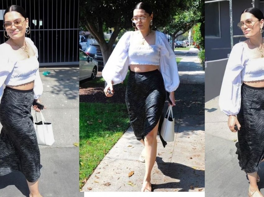 Jessie J shfaqet e veshur me plot stil derisa del për drekë në Los Angeles