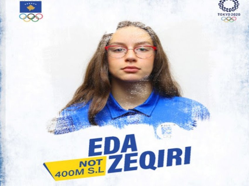 Eda Zeqiri, përfaqëson Kosovën në sportin e notit në Tokio 2020