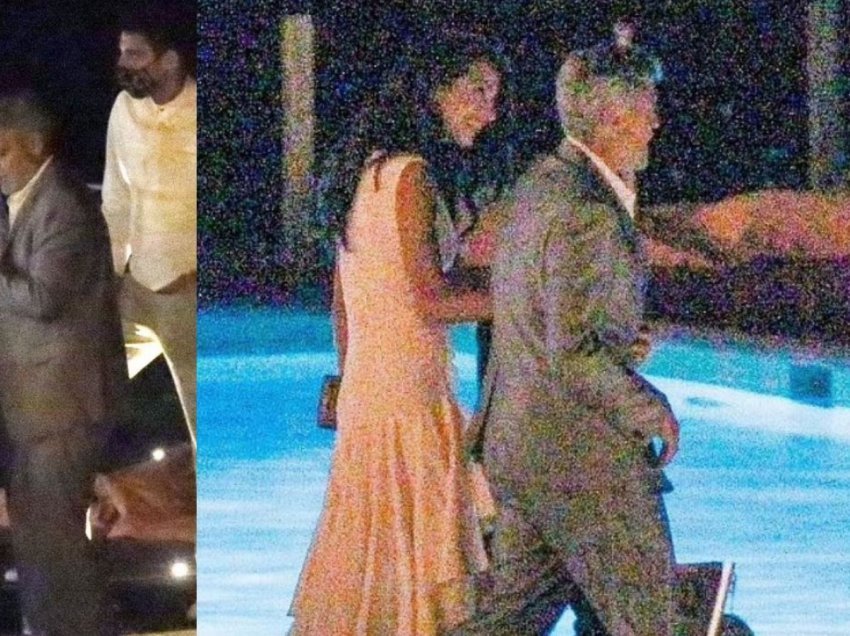 George Clooney tregohet gjentelmen ndërsa ndihmoi gruan Amal pas një takimi darke në Lake Como të mërkurën