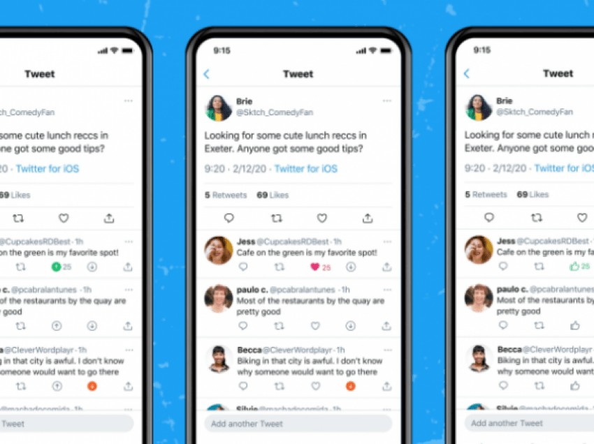 Twitter vjen me butonin “pro” dhe “kundër”