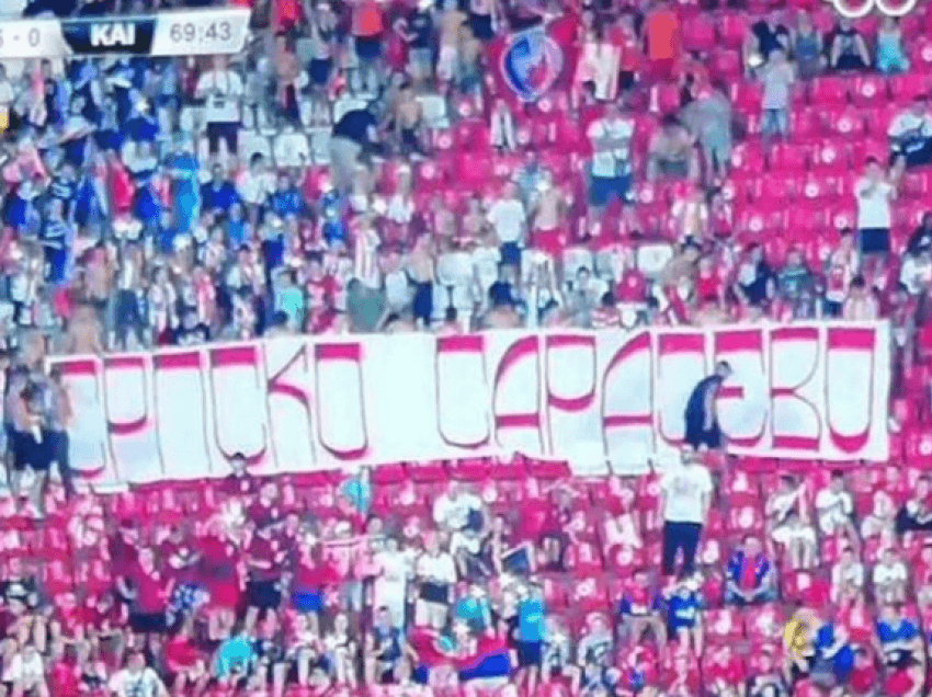 Skandaloze, serbët janë për turp, ja çfarë nxjerrin në stadium