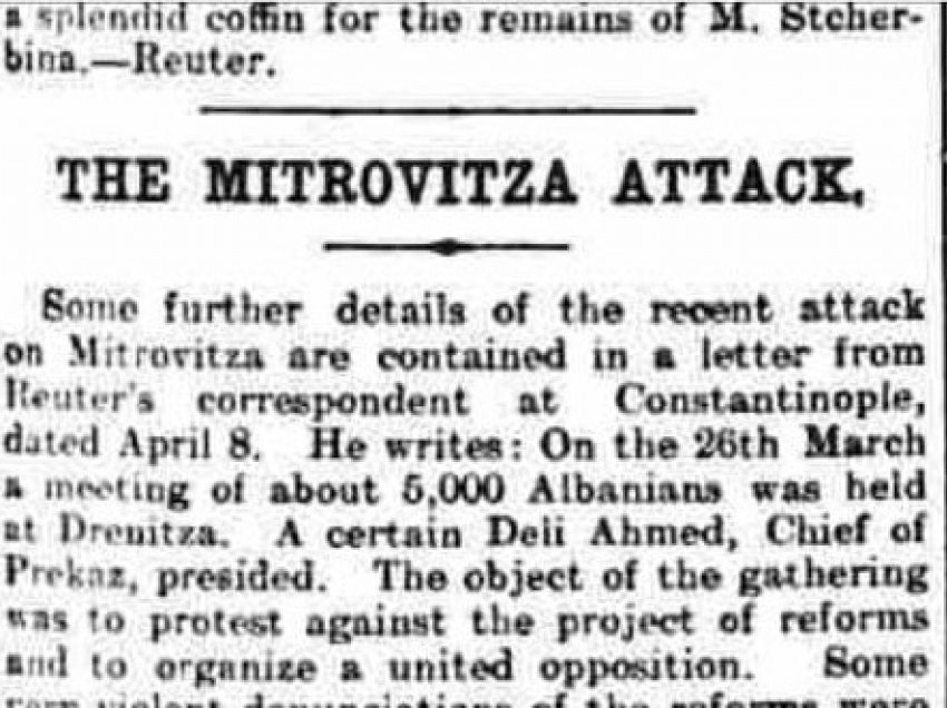 “Ataku i Mitrovicës”, vriten 150 shqiptarë dhe konsulli rus, ja çfarë shkruante gazeta britanike për këtë ngjarje