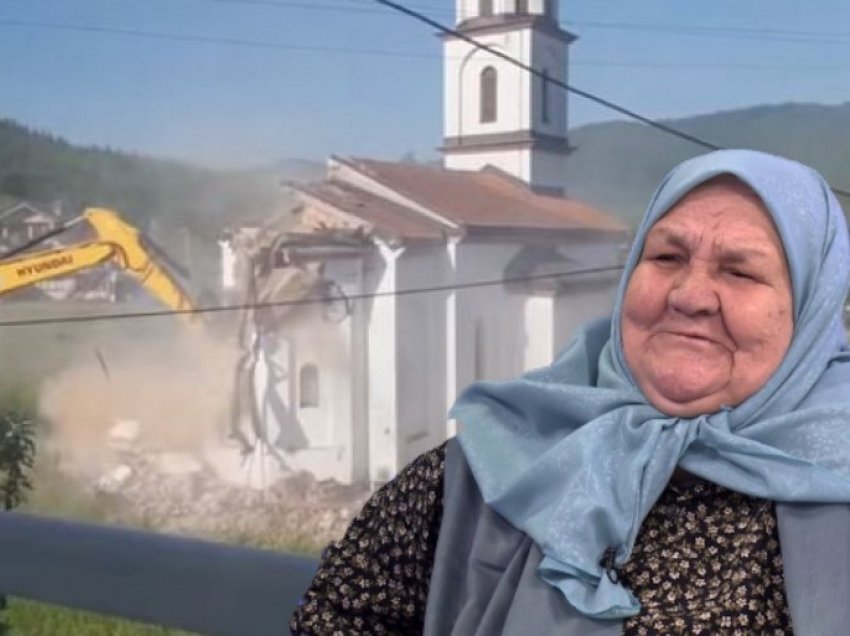 Gruaja boshnjake në oborrin e së cilës dje u rrëzua kisha ortodokse serbe, sot piu kafen më të ëmbël në jetë