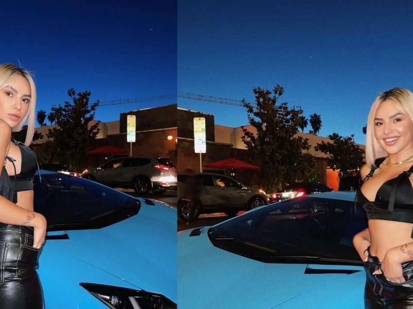 Kida me imazhe tjera nga Kalifornia, vjen me poza pranë makinës luksoze “Lamborghini”
