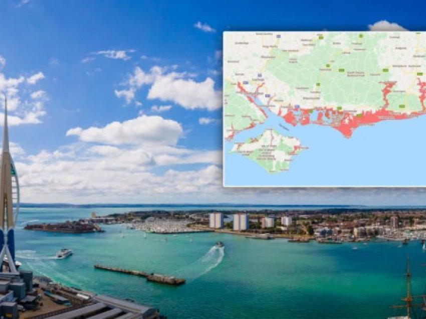 Portsmouth dhe Southampton mund të jenë nën ujë deri në vitin 2050 për shkak të ndryshimit të klimës