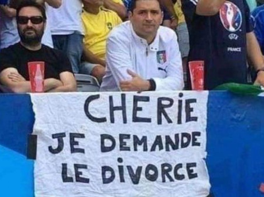 Tifozi francez i bën surprizën e hidhur gruas së tij