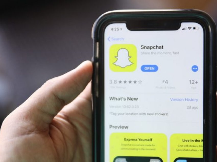 Snapchat largon një prej filtrave 