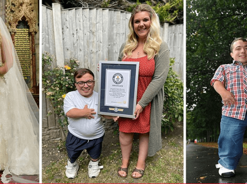 Për  diferencën më të madhe të gjatësisë, çifti britanik fiton rekordin Guinness 