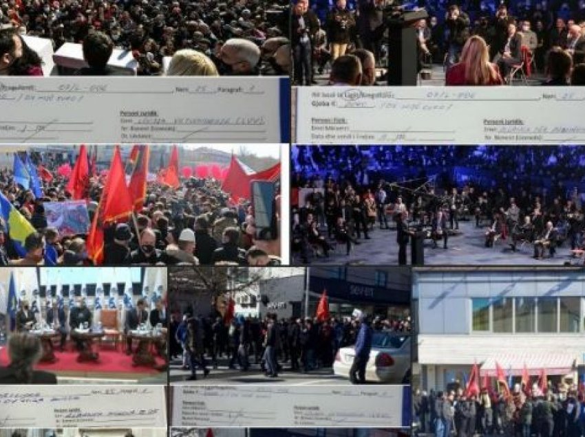Partitë politike nuk i kanë paguar gjobat për tubimet në Prishtinë