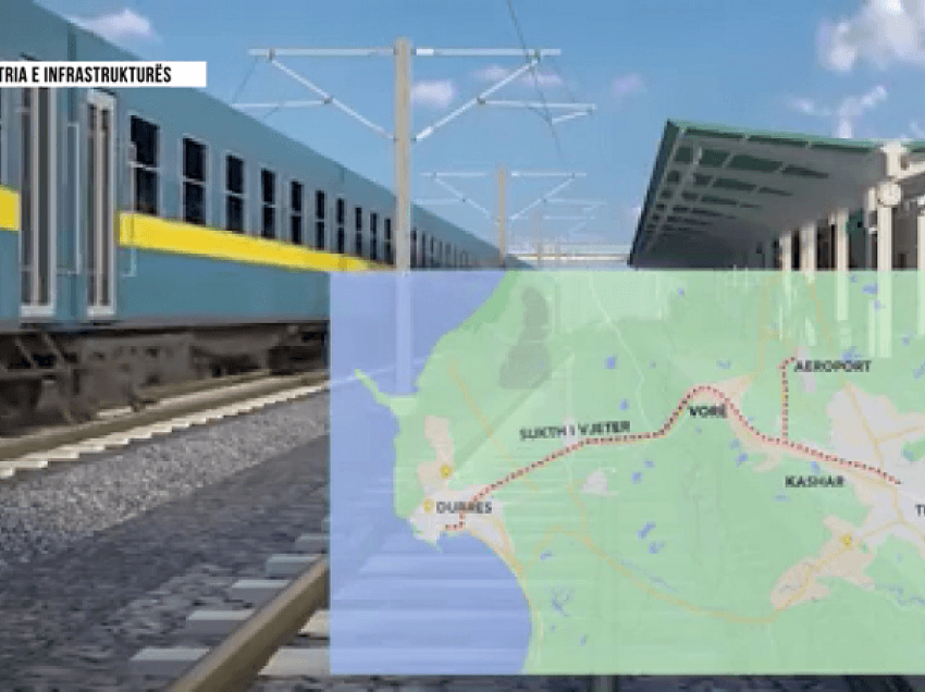 Rama tregon projektin e hekurudhës/ 90 milionë euro për linjën e re Tiranë-Rinas-Durrës