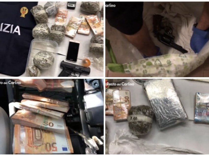 Kokainë, armë dhe 36 mijë euro, arrestohen tre shqiptarët që trafikonin lëndë narkotike në Itali