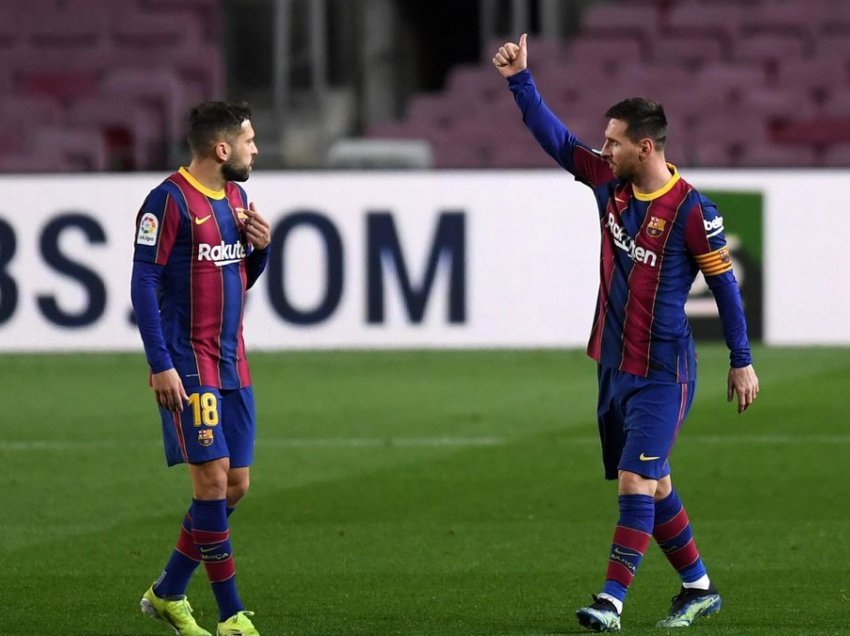 Messi dhuron një asistim fantastik për Jordi Alban, Barça në avantazh ndaj Osasunas