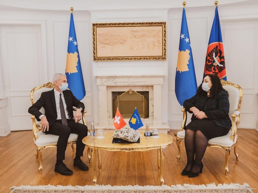 Osmani priti në takim Ambasadorin e Zvicrës në Republikën e Kosovës