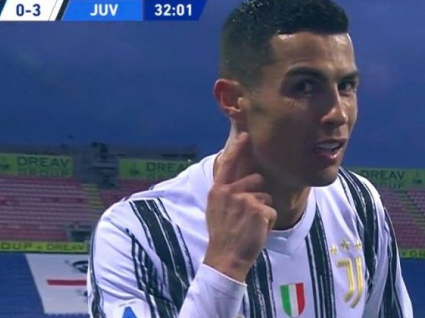 Juventusi mposht Cagliarin me het-trikun e Ronaldos 