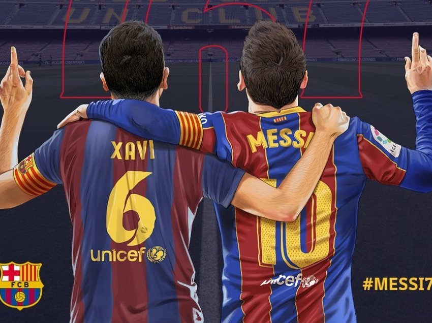 Messi barazon rekordin e legjendës Xavi: Nder i madh!