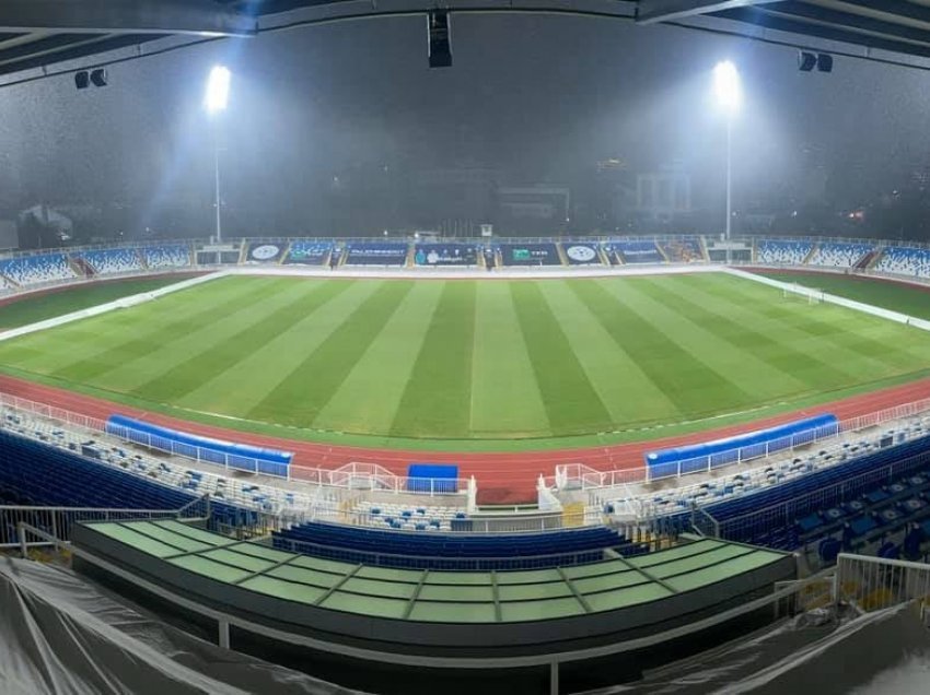 Para ndeshjeve të marsit, stadiumi “Fadil Vokrri” merr pamje fantastike