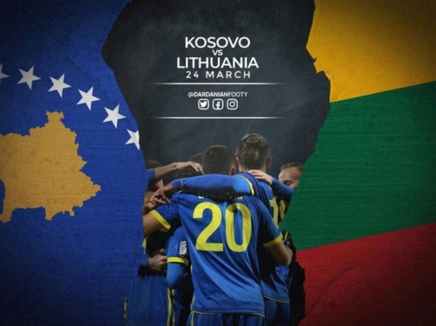 Kosovë – Lituani, ndeshje e parë mes ekipeve A