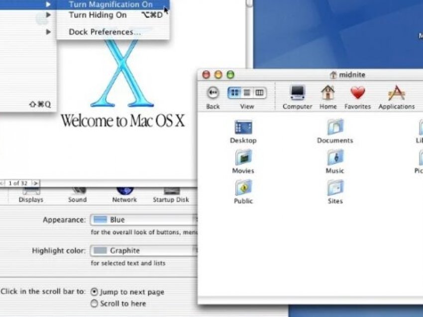 20 vite më parë u lançua versioni i parë i Mac OS X