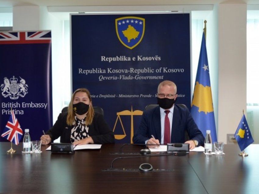 Ministria e Drejtësisë dhe Ambasada britanike nënshkruajnë memorandum mirëkuptimi