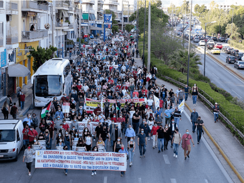 Në Athinë, marshim kundër sulmeve izraelite në Gaza