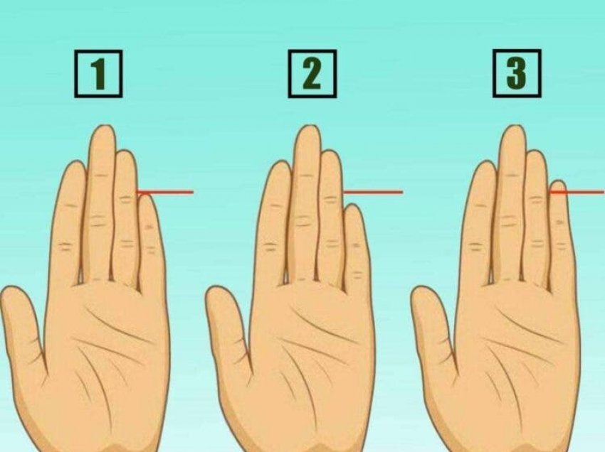 Sfida virale / Gjatësia e gishtit tuaj të vogël zbulon tiparet më të fshehura të karakterit tuaj
