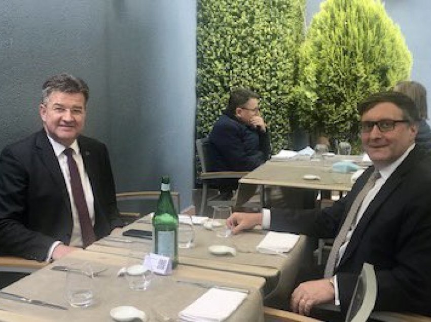 Lajçak takohet me Palmerin, flasin për dialogun Kosovë-Serbi dhe Ballkanin Perëndimor