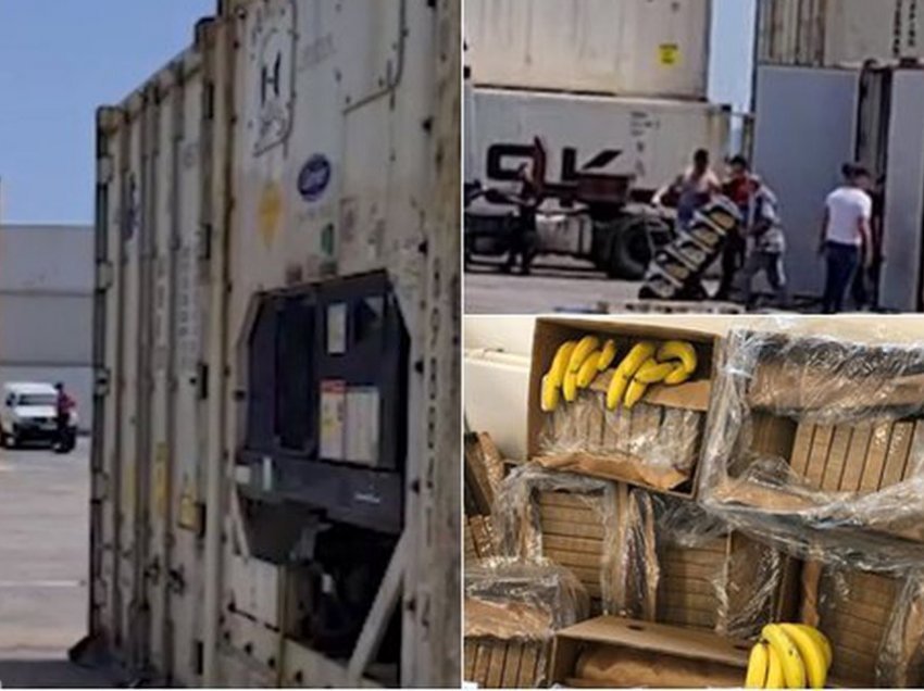 E fshehur në kontenierin me banane, si u kap 82 kg kokainë nga policia greke dhe DEA amerikane