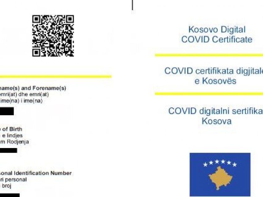 Vetëm këto dy shtete njohin certifikatën digjitale të vaksinimit të Kosovës