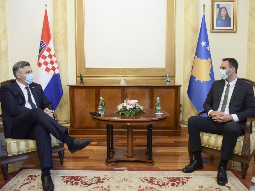 Konjufca takohet kryeministrin kroat, flasin për liberalizimin e vizave