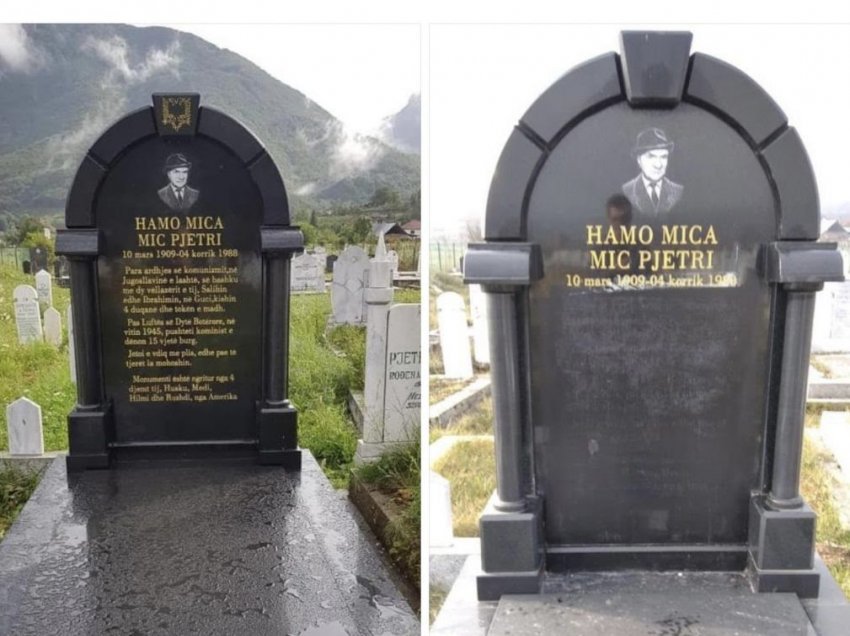 Vandalizohet varri me mbishkrim shqip në Guci
