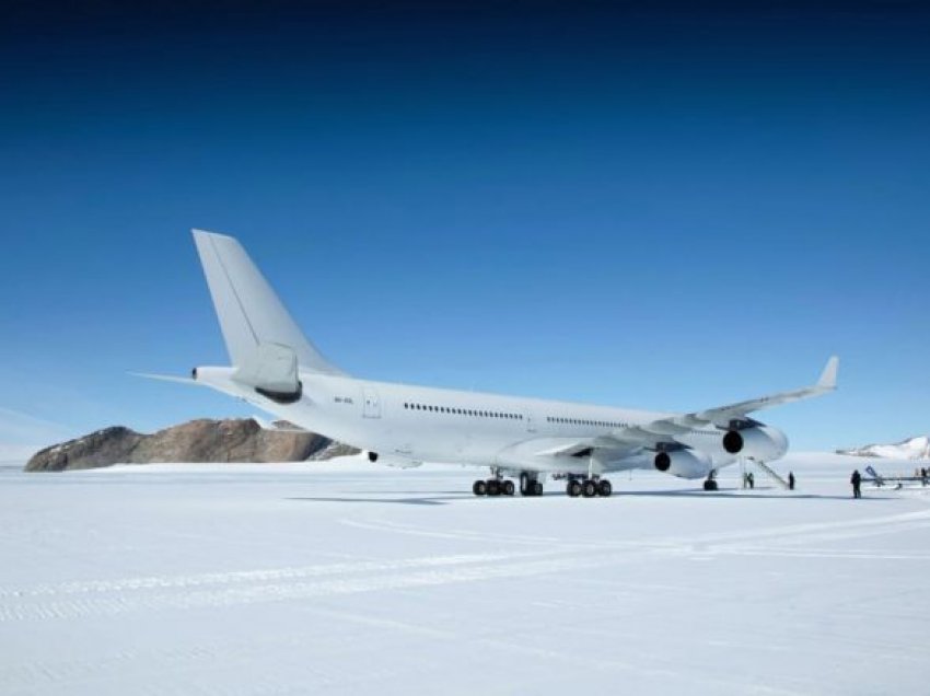 Aeroplani Airbus A340 aterron për herë të parë në Antarktidë