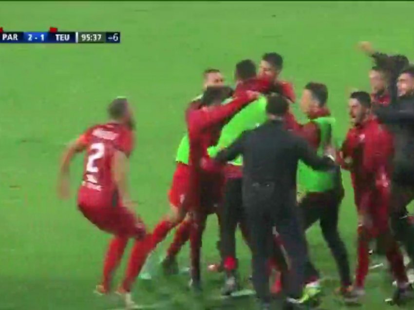 Partizani përmbys Teutën në minutën e 96-të