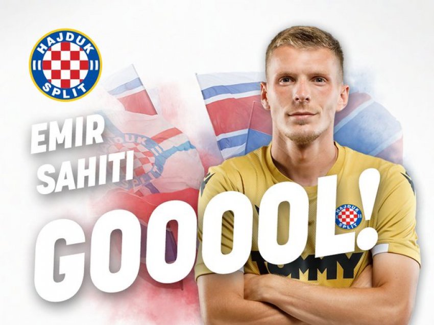 Sahiti e gjen golin në fitoren e Hajdukut