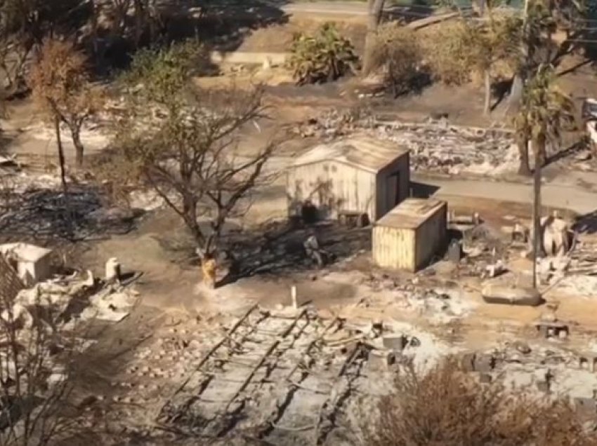 Pamjet nga droni zbulojnë shkallën e dëmeve të zjarrit në Kaliforni